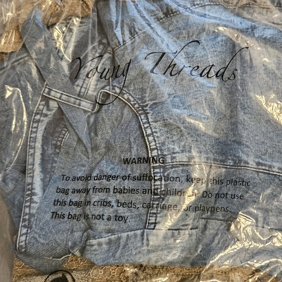 Boho Cotton Pattern Color Block Flair Pants w/Lace. INSEAM ALMOST 15 IN. IL - Picture 6 of 13